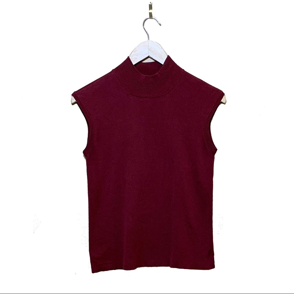 3/$20 Mock Turtleneck Sleeveless Sweater A11
